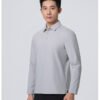 Brushed Long-Sleeve Cold-Store Uniform Polo with Bonded Double-Layer Collar Brushed Long-Sleeve Cold-Store Uniform Polo with Bonded Double-Layer Collar — reference garment view 4