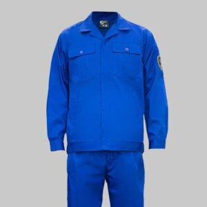 Custom Acid and Alkali Splash-Resistant Twill Workwear Set — garment development reference