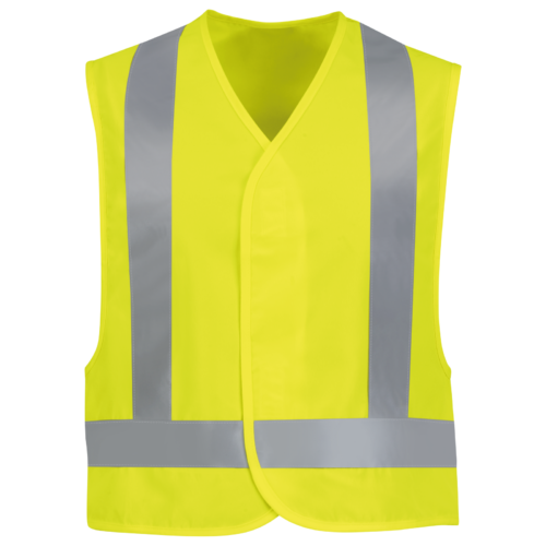 Custom Adjustable Hi-Vis Hook-and-Loop Work Vest Custom Adjustable Hi-Vis Hook-and-Loop Work Vest — garment development reference