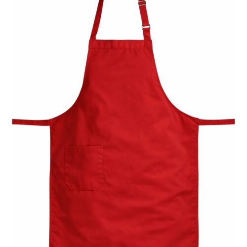 Custom Adjustable Pocket Bib Apron for Professional Kitchen Teams Apron — Professional Chef Apron - Unisex garment reference