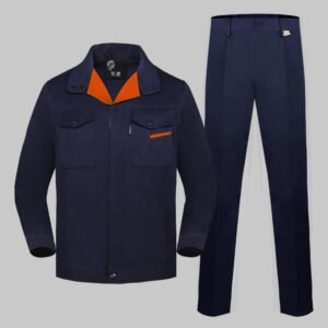 Custom Anti-Static Chemical Splash Workwear Set with Concealed Placket — garment development reference