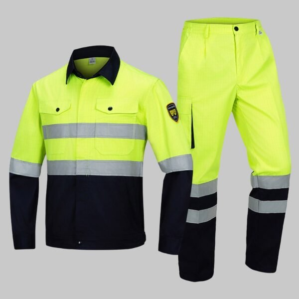 Custom Anti-Static High-Visibility Jacket and Trouser Workwear Set Custom Anti-Static High-Visibility Jacket and Trouser Workwear Set - additional same-model product view