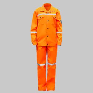Custom Antistatic High-Visibility Industrial Coverall — garment development reference