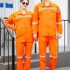 Custom Antistatic High-Visibility Industrial Coverall — reference garment view 2