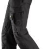 Custom Black Holster Pocket Work Trousers with Reinforced Knee Panels Custom Black Holster Pocket Work Trousers with Reinforced Knee Panels - additional product view