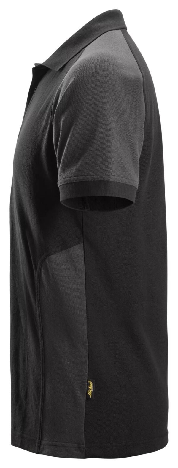 Custom Black Two-Tone Short-Sleeve Work Polo Custom Black Two-Tone Short-Sleeve Work Polo - additional product view