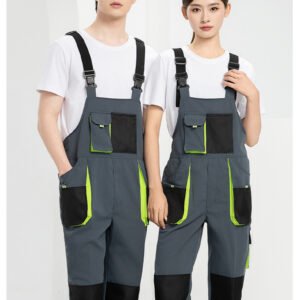 Custom Brushed Canvas-Look Reinforced Utility Overalls - additional product view