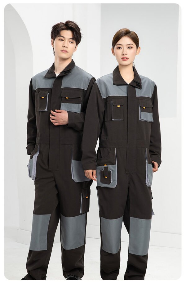Custom Brushed-Feel Multi-Pocket Reinforced Work Coverall Custom Brushed-Feel Multi-Pocket Reinforced Work Coverall — reference garment view 3