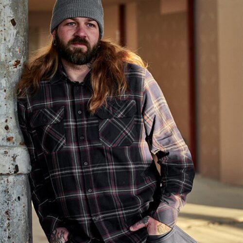 Custom Brushed Flannel Long-Sleeve Work Shirt Flannel Shirt — Flannel shirt 7421 MSF garment reference