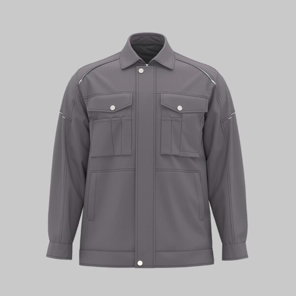 Custom Brushed Mesh-Lined Reflective Maintenance Work Jacket Custom Brushed Mesh-Lined Reflective Maintenance Work Jacket - additional same-model product view