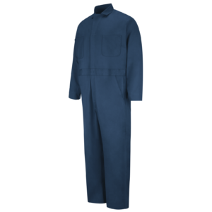 Custom Button-Front Utility Work Coverall — garment development reference