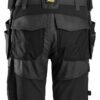 Custom Canvas-Stretch Bib Work Trousers with Holster Pockets Custom Canvas-Stretch Bib Work Trousers with Holster Pockets — reference garment view 2