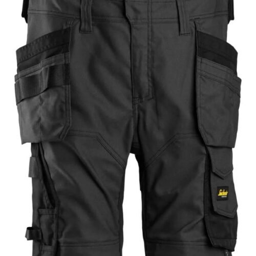 Custom Canvas-Stretch Bib Work Trousers with Holster Pockets Custom Canvas-Stretch Bib Work Trousers with Holster Pockets — garment development reference
