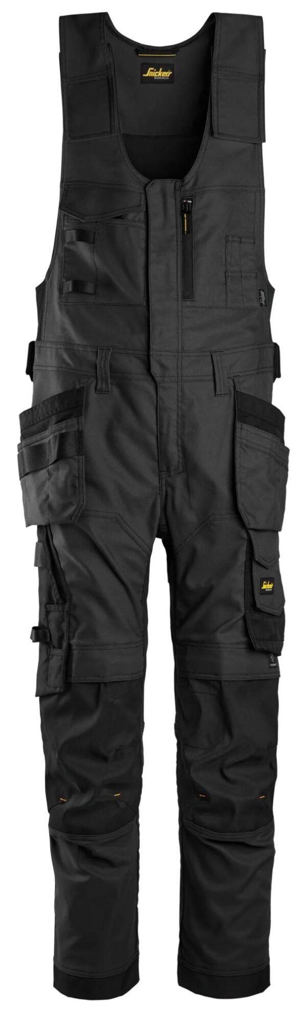 Custom Canvas-Stretch Bib Work Trousers with Holster Pockets Custom Canvas-Stretch Bib Work Trousers with Holster Pockets — garment development reference