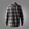Custom Checked Flannel Work Shirt with Button-Flap Chest Pockets — reference garment view 3
