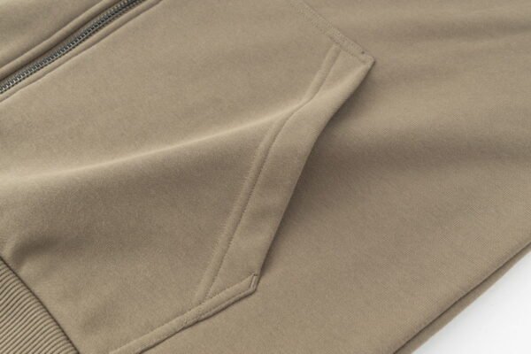 Custom Cold-Store Full-Zip Hooded Layering Jacket Custom Cold-Store Full-Zip Hooded Layering Jacket — reference garment view 5