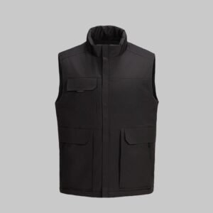 Custom Cold-Store Insulated Stand-Collar Work Vest — garment development reference