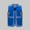 Custom Color-Block Mesh Team Work Vest Custom Color-Block Mesh Team Work Vest — reference garment view 2