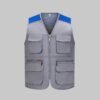 Custom Colorblock Mesh Utility Work Vest Custom Colorblock Mesh Utility Work Vest — reference garment view 7