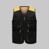 Custom Colorblock Mesh Utility Work Vest Custom Colorblock Mesh Utility Work Vest — reference garment view 6