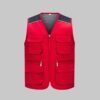 Custom Colorblock Mesh Utility Work Vest Custom Colorblock Mesh Utility Work Vest — reference garment view 5