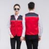 Custom Colour-Block Reflective Utility Work Vest Custom Colour-Block Reflective Utility Work Vest — reference garment view 8