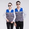 Custom Colour-Block Reflective Utility Work Vest Custom Colour-Block Reflective Utility Work Vest — reference garment view 5