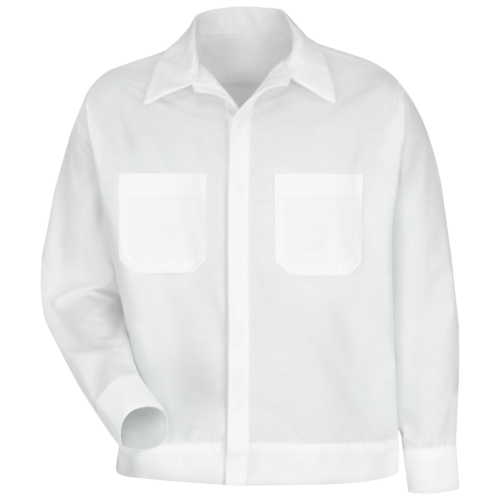 Custom Concealed-Button Shirt Jacket for Service Teams Custom Concealed-Button Shirt Jacket for Service Teams — garment development reference