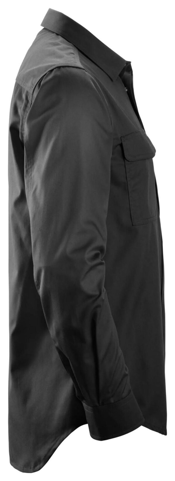Custom Concealed-Closure Long Sleeve Service Shirt Custom Concealed-Closure Long Sleeve Service Shirt — reference garment view 4