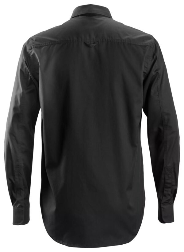 Custom Concealed-Closure Long Sleeve Service Shirt Custom Concealed-Closure Long Sleeve Service Shirt — garment development reference