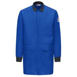 Custom Concealed-Snap Laboratory Work Coat — garment development reference