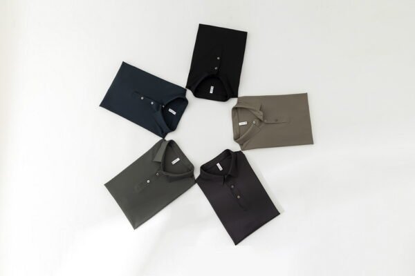 Custom Concealed-Snap Long Sleeve Work Polo — reference garment view 3