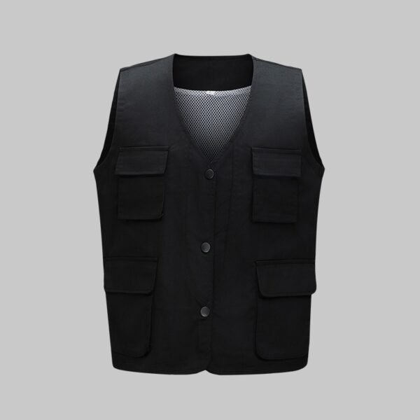 Custom Concealed Snap Mesh-Lined Work Vest Custom Concealed Snap Mesh-Lined Work Vest - additional same-model product view