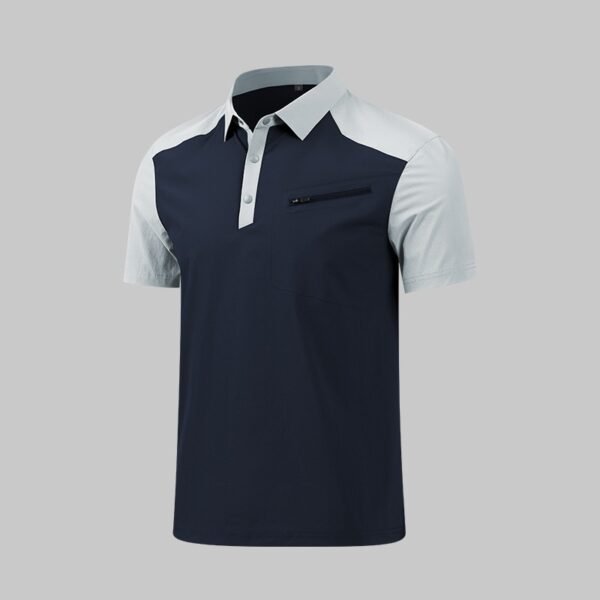 Custom Contrast Zip-Neck Performance Work Polo Custom Contrast Zip-Neck Performance Work Polo - additional same-model product view