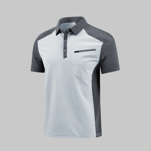 Custom Contrast Zip-Neck Performance Work Polo Custom Contrast Zip-Neck Performance Work Polo - additional same-model product view