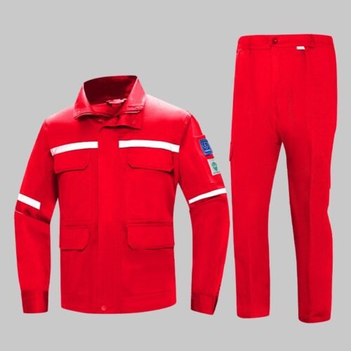 Custom Convertible-Collar Anti-Static Workwear Jacket and Trouser Set Custom Convertible-Collar Anti-Static Workwear Jacket and Trouser Set - additional same-model product view