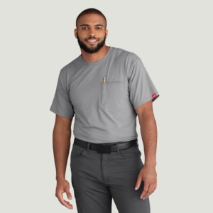 Custom Cooling Pocket Work Tee — garment development reference