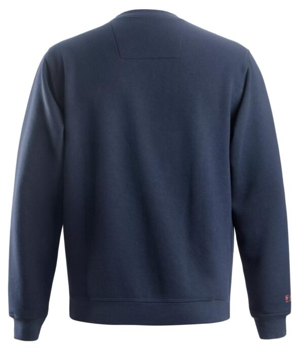 Custom Crew-Neck Workwear Sweatshirt with Optional Zipped Chest Pocket — reference garment view 2