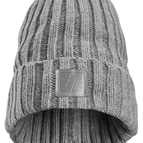 Custom Cuffed Reflective Knit Work Beanie Custom Cuffed Reflective Knit Work Beanie — garment development reference