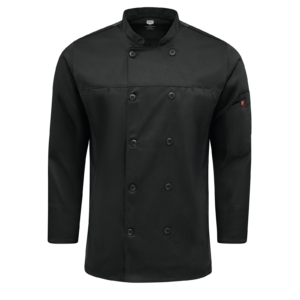 Custom Double-Breasted Airflow Chef Coat — garment development reference