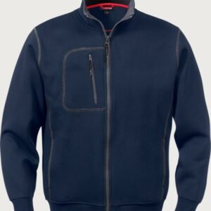 Custom Double-Face Zip-Front Work Sweatshirt Jacket — garment development reference
