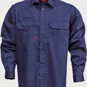 Custom Double-Yoke Long-Sleeve Industrial Work Shirt — garment development reference