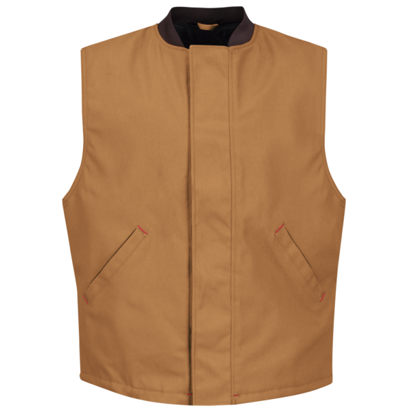 Custom Duck-Style Insulated Cold Storage Work Vest — garment development reference