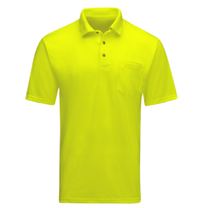 Custom Enhanced-Visibility Short-Sleeve Work Polo with Reflective Tape — garment development reference