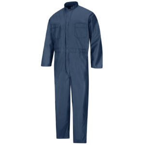 Custom ESD Operations Coverall with Action Back and Selectable Pockets — garment development reference