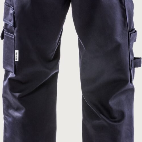 Custom Flame-Resistant Craftsman Trousers with Adjustable Knee Pockets — garment development reference