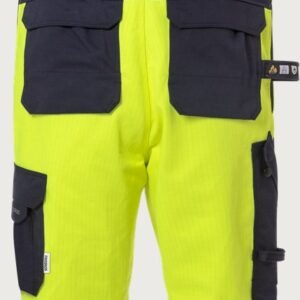 Custom Flame-Resistant High-Visibility Bib-and-Brace Overalls — garment development reference