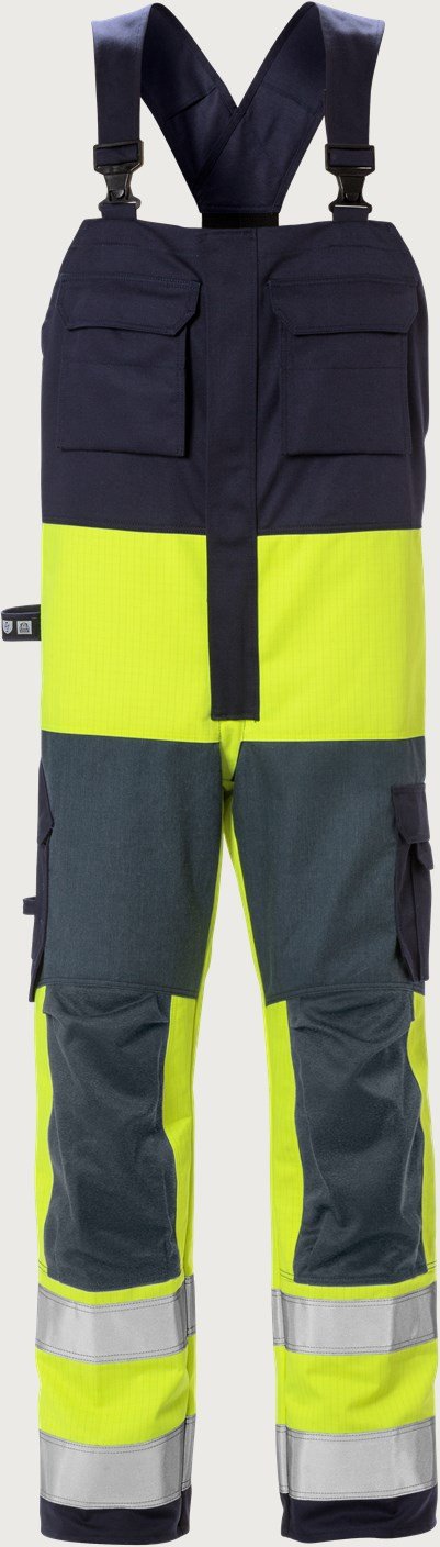 Custom Flame-Resistant High-Visibility Bib-and-Brace Overalls — reference garment view 3