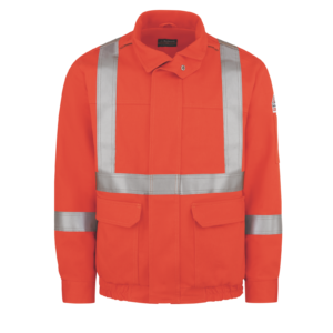 Custom Flame-Resistant Lined Bomber Work Jacket — garment development reference