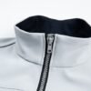 Custom Fleece-Backed Soft-Shell Work Jacket with Stand Collar Custom Fleece-Backed Soft-Shell Work Jacket with Stand Collar — reference garment view 3